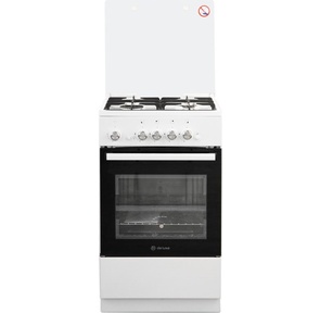Газовая плита De Luxe 5040.42г (кр)чр белыйТипоразмер 50*50см,  эл. розжиг,  система ""газ-контроль"" рабочего стола и духового шкафа,   подсветка,  чугунная решётка.