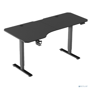 Игровой компьютерный стол Exos черн, 159*75L, высота 72-117см DEFENDER