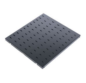 Полка перфорированная,  глубина 390 мм,  цвет черный