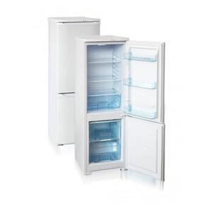 Узкий двухкамерный холодильник с нижней морозильной камерой B-118 Бирюса Белый 180 / 125 / 55л