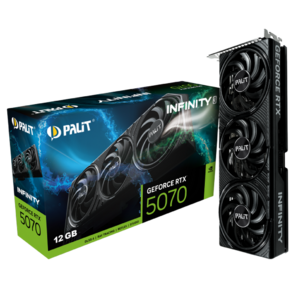 Видеокарта Palit RTX5070 GAMINGPRO OC 12GB GDDR7 192bit 3xDP HDMI 3FAN RTL
