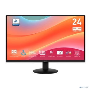 MSI PRO 23.8" MP242L{IPS 1920x1080 100Hz 4ms 250cd HDMI DisplayPort Tilt External} [9S6-3PD5CT-008]