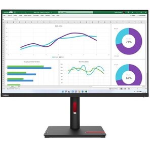 Монитор Lenovo 31.5" ThinkVision T32h-30 черный IPS LED 4ms 16:9 HDMI матовая HAS Piv 1000:1 350cd 178гр / 178гр 2560x1440 60Hz DP USB 9.9кг