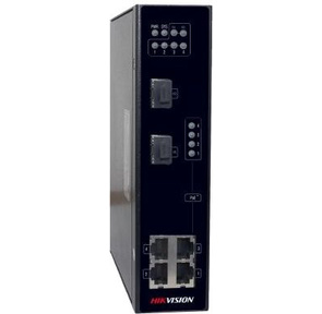 Коммутатор Hikvision DS-3T0306P 4x100Mb 2SFP 4PoE+ 120W неуправляемый