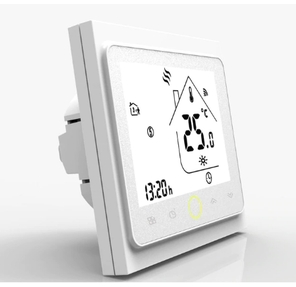 Moes Термостат WiFi Thermostat модели BHT-002-GBLWW  (для электрического отопления пола,  с подсветкой,  белый)