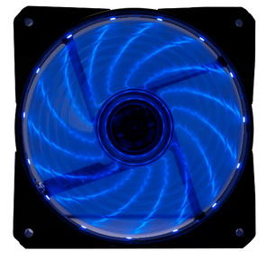 Вентилятор Digma DFAN-LED-BLUE 120x120x25mm 3-pin 4-pin  (Molex)23dB 115gr LED Ret