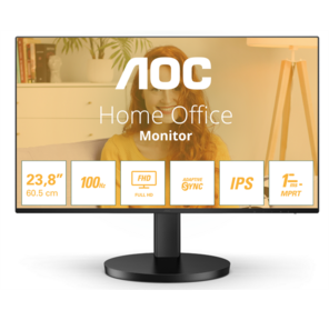 23, 8" AOC  24B3HA2 1920х1080,  WLED,  16:9,  IPS,  250cd,  1300:1,  20M:1,  4ms,  178 / 178,  VGA,  HDMI,  100Hz,  Speakers,  Tilt,  Внутр,  VESA,  Black,  3y