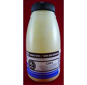 Тонер OKI C301 / C321 / C310 / C330 / C331 / C510 / C511 / C530 / C531 / C3300 / C3400 / C3450 / C3520 / C3530 / C3600 / C5600 / C5700 / MC350 / MC351 / MC352 / MC360 / MC361 / MC362 / MC561 / MC562 Yellow  (фл.,  50г) B&W Premium  (Tomoegawa) - фас.России