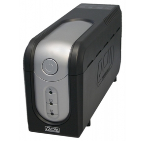 Powercom "Imperial IMP-525AP" ИБП  (UPS) 525VA,  черно-серебр.  (USB)  (3 кабеля)