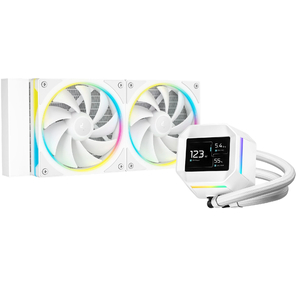 Deepcool LM240 WH ARGB Система водяного охлаждения Soc-AM5 / AM4 / 1200 / 1700 / 1851 белый 4-pin 19-36dB Al LCD 220W 1404gr Ret  (R-LM240-WHDMMC-1)