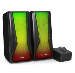 Акустическая система 2.0 ExeGate EX289687RUS Accord 230  (питание USB, Bluetooth,  2х3Вт  (6Вт RMS),  60-20000Гц,  цвет черный,  RGB подсветка)