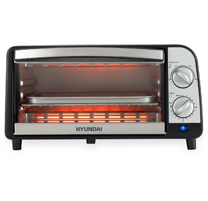 Мини-печь Hyundai MIO-HY071 9л. 800Вт серебристый / черный