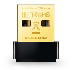 Сетевой адаптер WiFi TP-Link Archer T2U NANO USB 2.0  (ант.внутр.)
