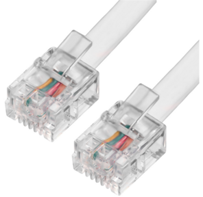 Greenconnect Телефонный шнур удлинитель для аппарата  10.0m GCR-TP6P4C-10.0m,  6P4C  (джек 6p4c - jack 6p4c) белый