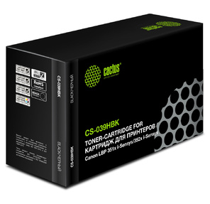 Картридж  Cactus CS-039HBK черный  (25000стр.) для Canon LBP 351x i-Sensys  / 352x i-Sensys