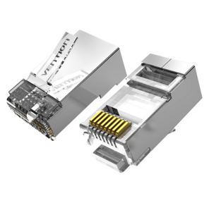 Коннектор Vention RJ45  (8p8c),  FTP,  cat. 6A,  под витую пару,  экранированный  (10шт.)