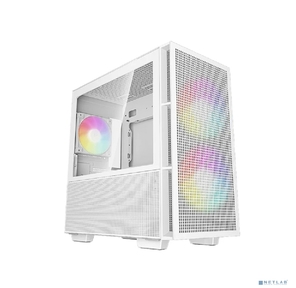 Корпус MiniTower Deepcool CH360 white  (mATX,  без БП,  ARGB,  USB3.2 Type-A + USB3.2 Type-C)  (R-CH360-WHAPE3-G-1)