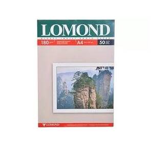 Бумага Lomond A4 180г / м2 50л.,  глянцевая 2х сторонняя  (0102065)