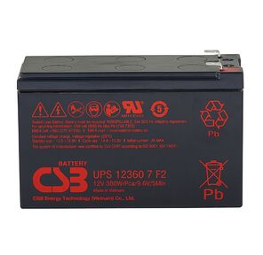 CSB Батарея UPS123607  (12V 7.5Ah) F2  (средний срок службы составляет до 5 лет)
