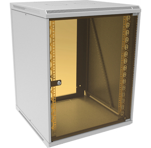 Шкаф коммутационный Suprlan  (05-1506) настенный 15U 600x600мм пер.дв.стекл направл.под закл.гайки 70кг RAL 7035 535мм 29.7кг 750мм