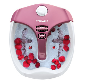 Гидромассажная ванночка для ног Starwind SFM5570 80Вт белый / розовый