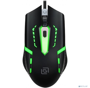 Мышь Оклик 398G черный оптическая  (1000dpi) USB  (3but)