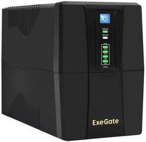 Exegate EP285474RUS ИБП ExeGate Power Back BNB-850.LED.AVR.EURO.RJ.USB <850VA / 480W,  LED,  AVR, 2 евророзетки,  RJ45 / 11,  USB,  Black>