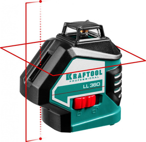 KRAFTOOL LL360 нивелир лазерный,  2х360° ,  20м / 70м,  IP54,  точн. + / -0, 2 мм / м,  в коробке  (34645)