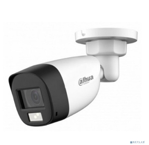 DAHUA DH-HAC-HFW1200CLP-IL-A-0280B-S6 Уличная цилиндрическая HDCVI-видеокамера с интеллектуальной двойной подсветкой 2Мп,  объектив 2.8мм,  ИК 20м,  LED 20м,  IP67,  корпус: металл,  быстрый монтаж