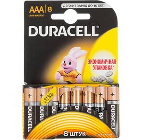 Батарея Duracell LR03-8BL Basic AAA 8шт