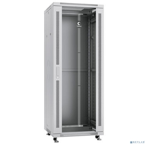 Cabeus SH-05C-32U60 / 60 Шкаф монтажный телекоммуникационный 19" напольный для распределительного и серверного оборудования 32U 600x600x1610mm  (ШхГхВ) передняя стеклянная и задняя сплошная металлическая