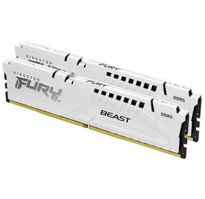 Память оперативная /  Kingston 64GB 5600MT / s  DDR5 CL40 DIMM  (Kit of 2) FURY Beast White XMP