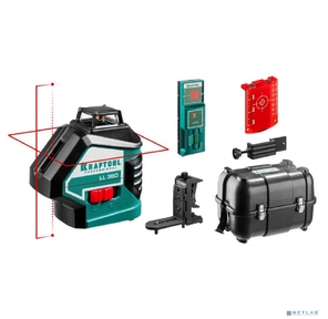 Уровни лазерные KRAFTOOL 34645-4  ''ll360-4'' 360 градусов 20м  /  70м детектор