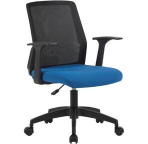 Кресло Cactus CS-MC222-BKBL черный сиденье темно-синий