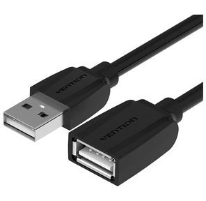 Кабель-удлинитель Vention USB 2.0 AM / AF - 0, 5м Black Edition