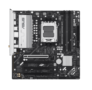 Материнская плата Asus B850M MAX GAMING WIFI SocketAM5 AMD B850 4xDDR5 mATX AC`97 8ch (7.1) GbLAN RAID+HDMI+DP