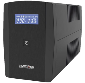 Импульс ИБП Юниор Смарт 1200, черный {1200 / 720 ВА / Вт,  LED,  USB,  RJ11 / RJ45,  SCHUKOx4} {JS12217}