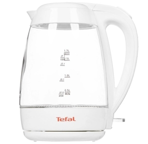 Чайник TEFAL /  Белый со стеклом,  2200Вт,  закрытая спираль,  1.7 л