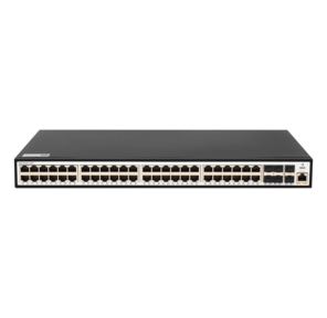 SNR Управляемый коммутатор уровня 2+,  48 портов 10 / 100 / 1000Base-T,  6 портов 1 / 10G SFP+,  встроенный БП ~220V AC