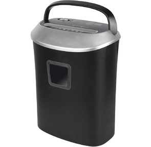 Шредер Cactus CS-SH-P6 черный  (секр.P-4) фрагменты 10лист. 21лтр. скрепки скобы пл.карты