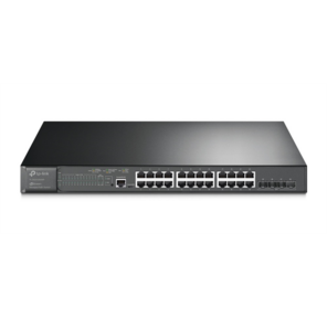 TP-Link SG3428XMP Управляемый коммутатор JetStream уровня 2+ с 24 гигабитными портами RJ45 и 4 портами SFP+
