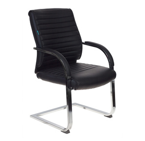 Кресло Бюрократ T-8010-LOW-V / BLACK черный искусственная кожа