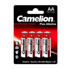 Camelion..LR 6  Plus Alkaline BL-4  (LR6-BP4,  батарейка, 1.5В)