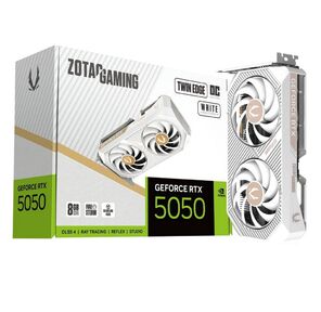 Видеокарта Zotac RTX5050 TWIN EDGE OC WHITE ED 8GB GDDR6 128bit 3xDP HDMI 2FAN MEDIUM PACK