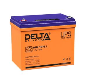 Delta DTM 1275 L  (75 А\ч,  12В) свинцово- кислотный аккумулятор