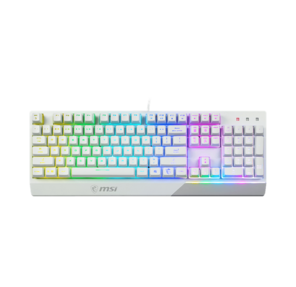 Клавиатура MSI Vigor GK30 белый USB Multimedia for gamer LED  (подставка для запястий)