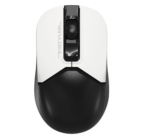 Мышь A4Tech Fstyler FG12S Panda белый / черный оптическая  (1200dpi) silent беспроводная USB  (3but)