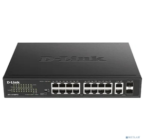 D-Link DES-1018MPV2 / A1A Неуправляемый коммутатор с 16 портами 10 / 100Base-TX,  2 комбо-портами 100 / 1000Base-T / SFP и функцией энергосбережения  (16 портов с поддержкой PoE 802.3af  (15, 4 Вт)