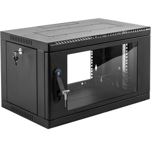ЦМО Шкаф телекоммуникационный настенный сварной 9U  (600  650) съёмные стенки,  дверь стекло,  чёрный