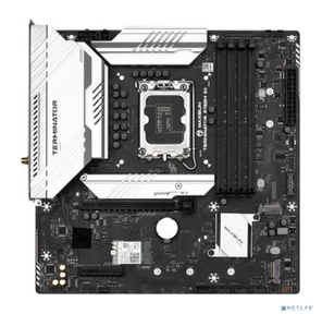 MAXSUN MS-Terminator B760M D4 WIFI6E V2  (Socket 1700,  mATX,  4*DDR4 (128b),  DP / HDMI,  4*SATA3,  3*M.2,  1xPCI-E x16  / 1xPCI-E x4,  6*USB 2.0,  2*USB 3.2 GEN2,  LAN 1*2.5G,   Bluetooth,   Wi-Fi 802.11ax,  RTL)